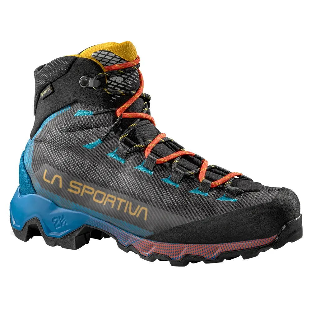 La Sportiva Pánske členkové topánky La Sportiva Aequilibrium Hike GTX carbon/tropic blue_g00b14