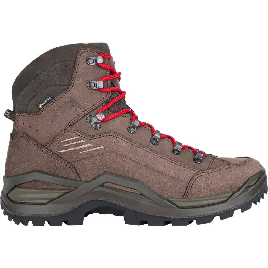 Pánske členkové topánky Lowa RENEGADE 100 GTX MID espresso/red