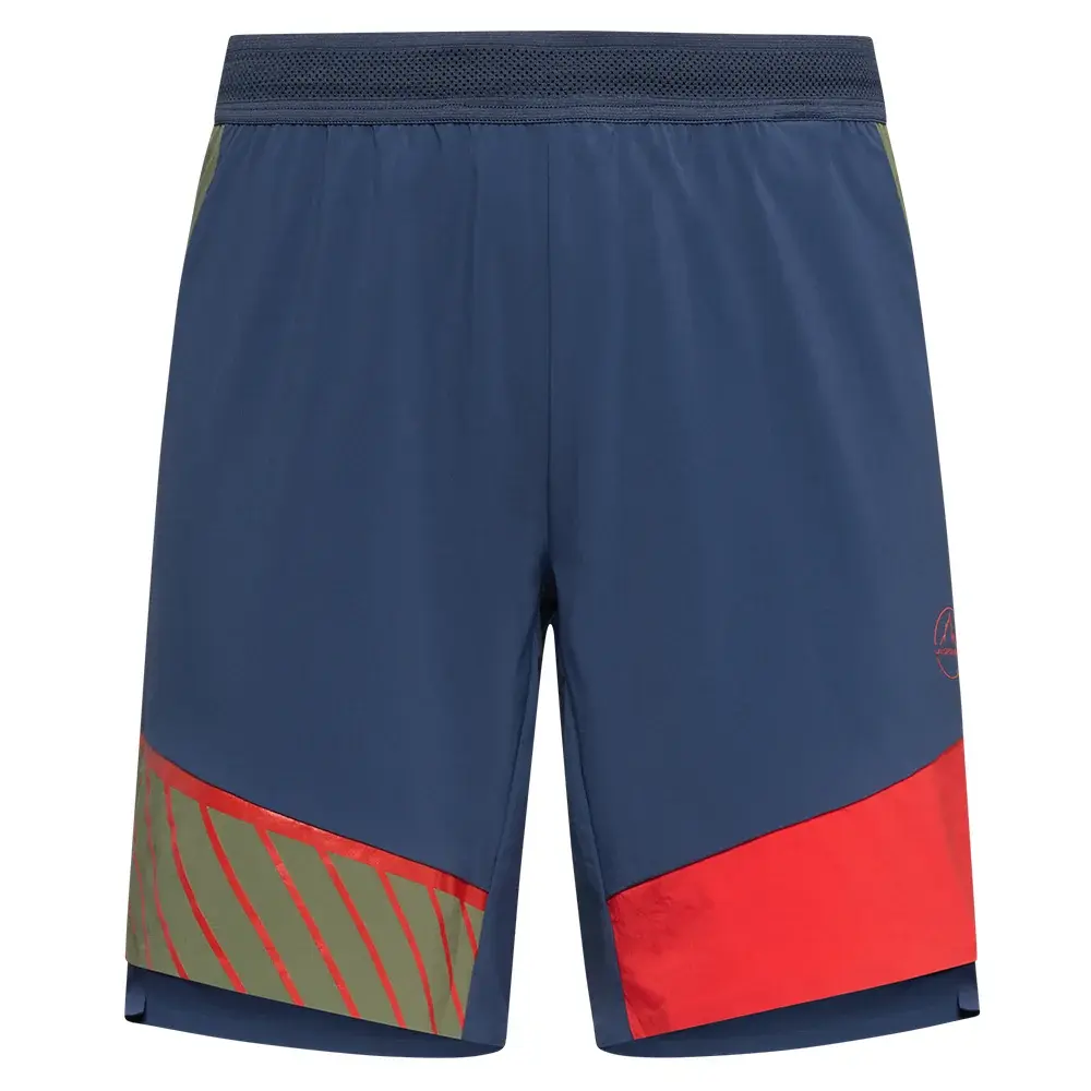 La Sportiva Pánske kraťasy La Sportiva COMP SHORT night sky/mountain red
