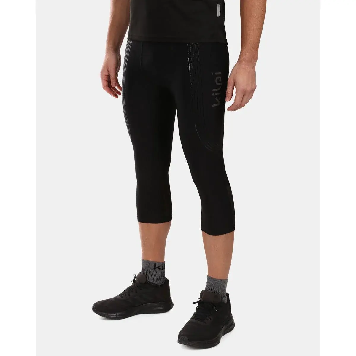 Kilpi Pánske bežecké legíny Kilpi Terry-M BLK
