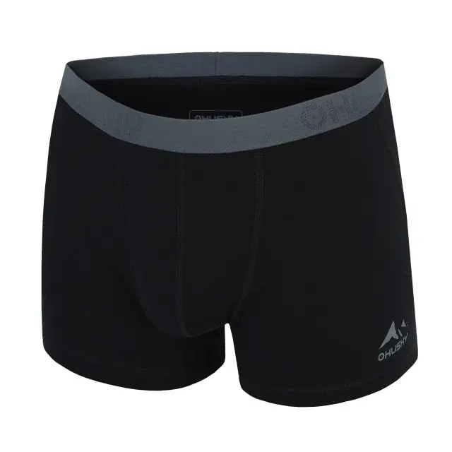 Husky Pánske merino boxerky Husky MEX M black, veľkosť