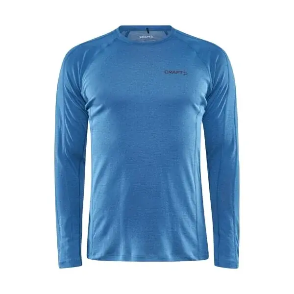 Pánske merino tričko Craft ADV Wool RN LS modrá