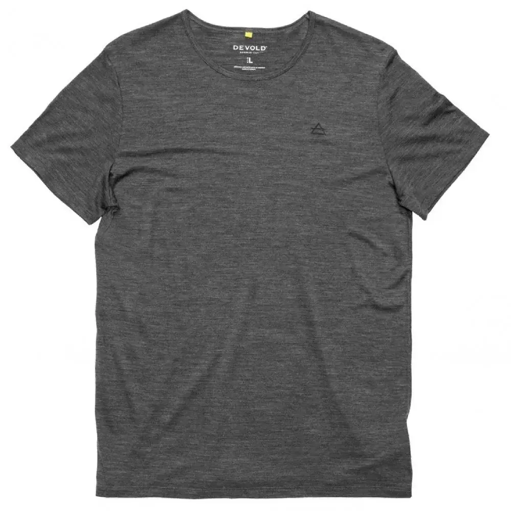 Devold Pánske merino tričko Devold Active Tee Man anthracite