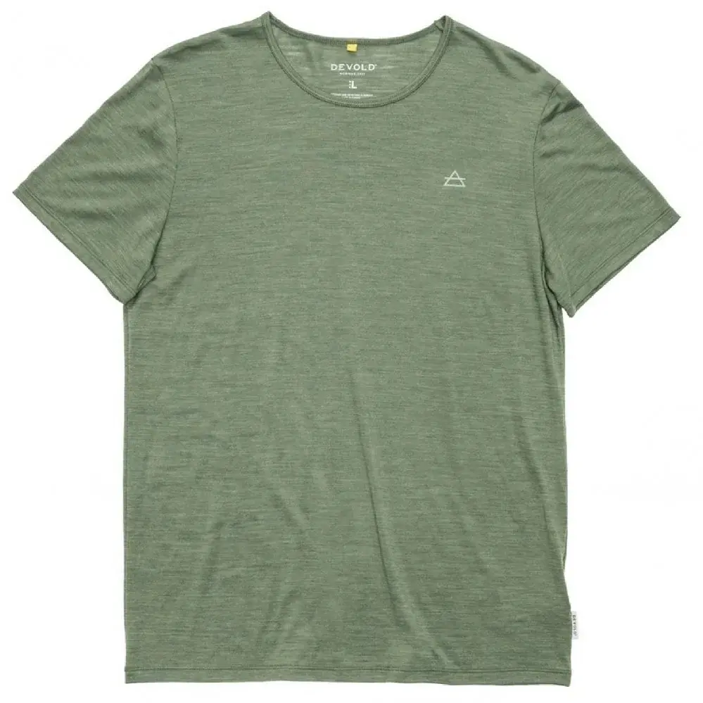 Pánske merino tričko Devold Active Tee Man forest