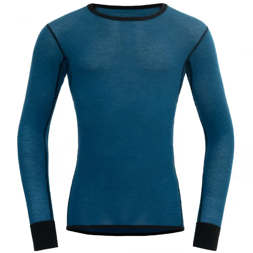 Devold Pánske merino tričko Devold Woll Mesh 190 Shirt Man flood/caviar