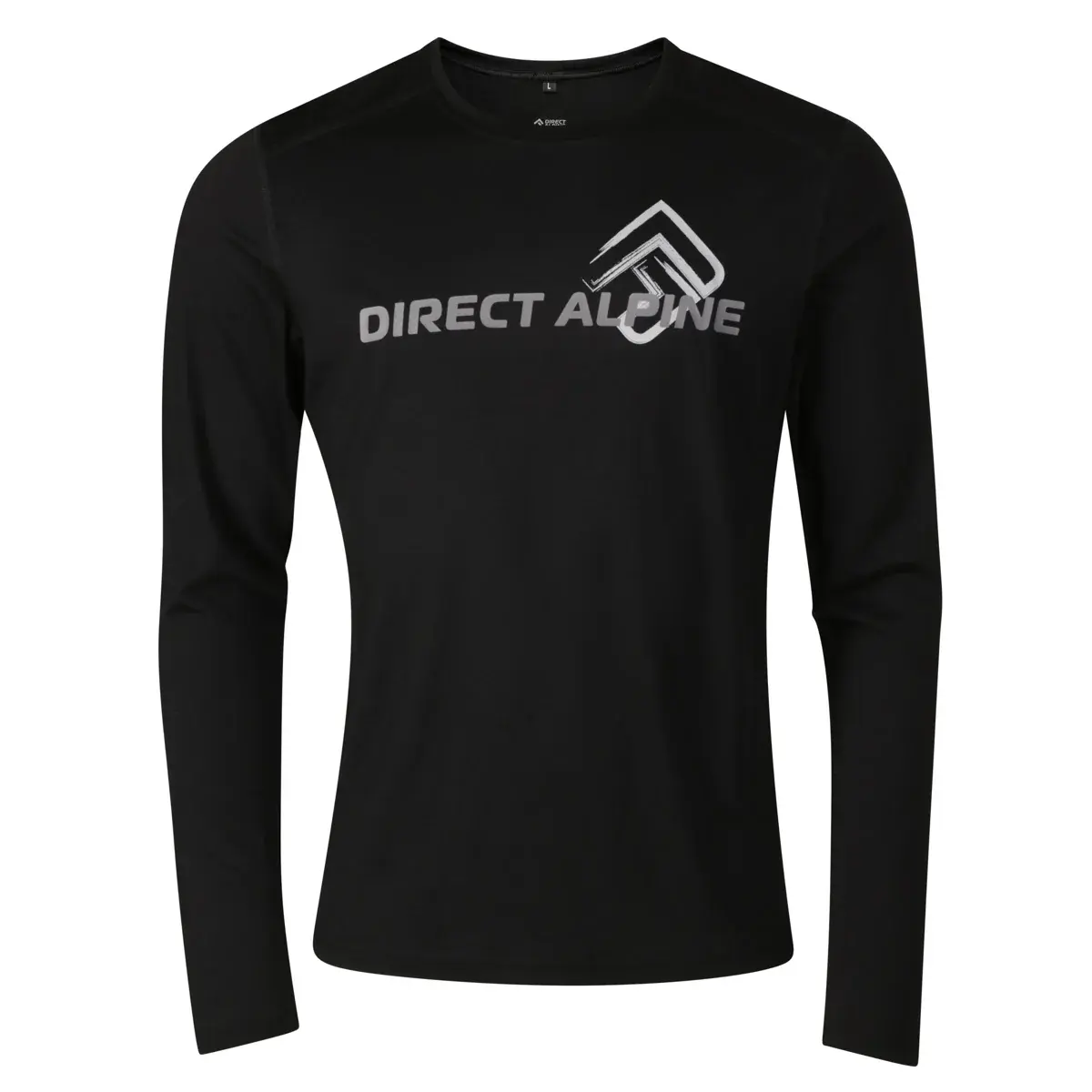 Pánske merino tričko Direct Alpine FURRY LONG black (DA large sign)