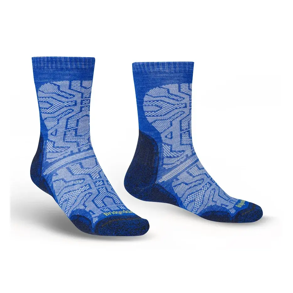Bridgedale Pánske ponožky Bridgedale Hike UL T2 MP Crew royal blue/414