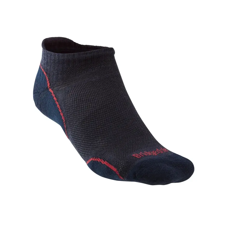 Bridgedale Pánske letné turistické ponožky Bridgedale Hike UL T2 MP Low navy/red