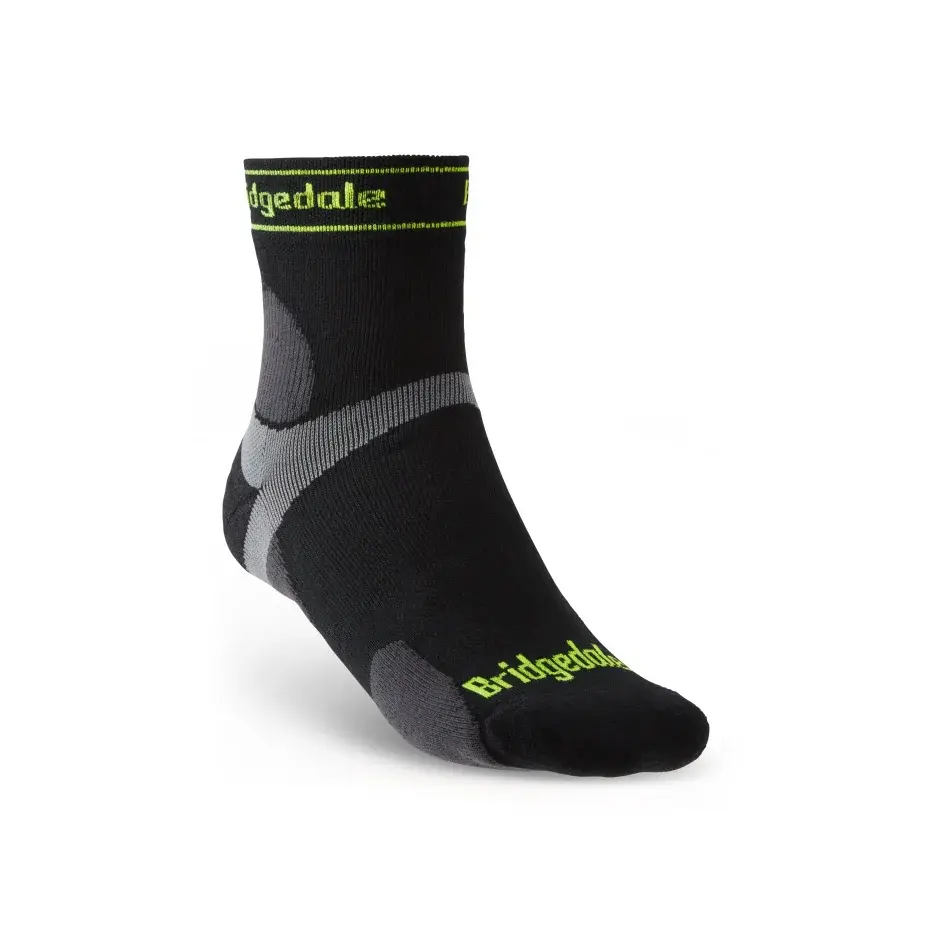 Bridgedale Pánske bežecké ponožky Bridgedale Trail Run UL T2 MS 3/4 Crew black