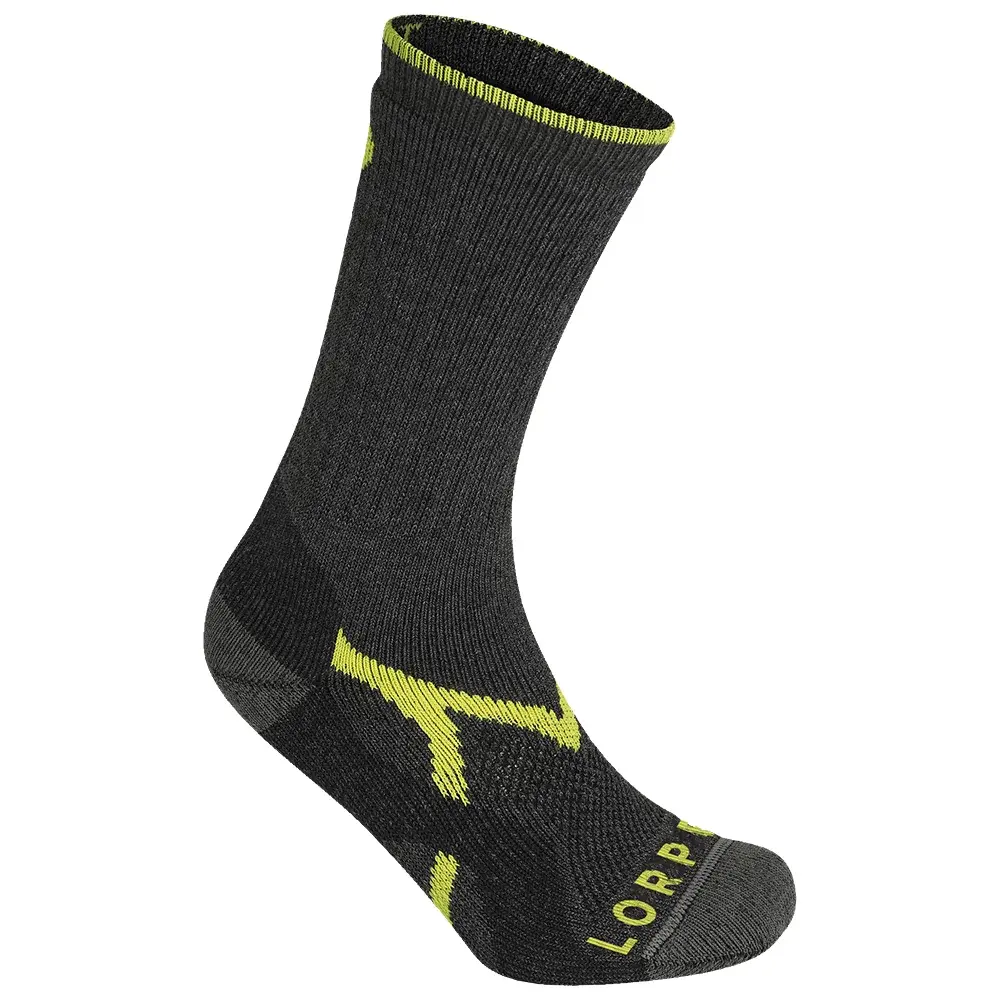 Lorpen Pánske ponožky Lorpen Midweight Hiker Eco CHARCOAL/LIME