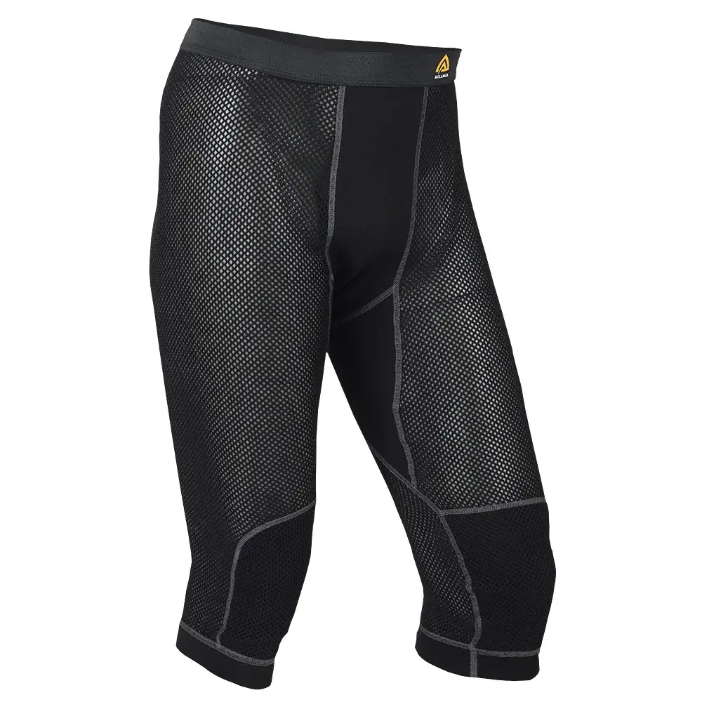 Aclima Pánske spodky Aclima WoolNet 3/4 Longs jet black