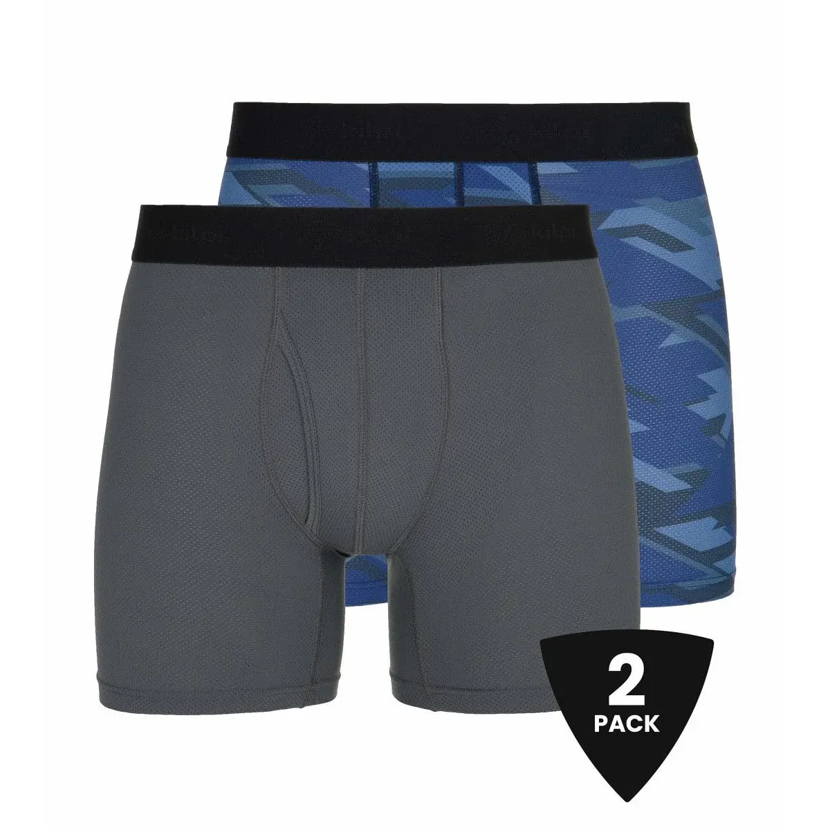 Kilpi Pánske technické boxerky Kilpi 2 pack Nett-U Tmavo sivá/modrá