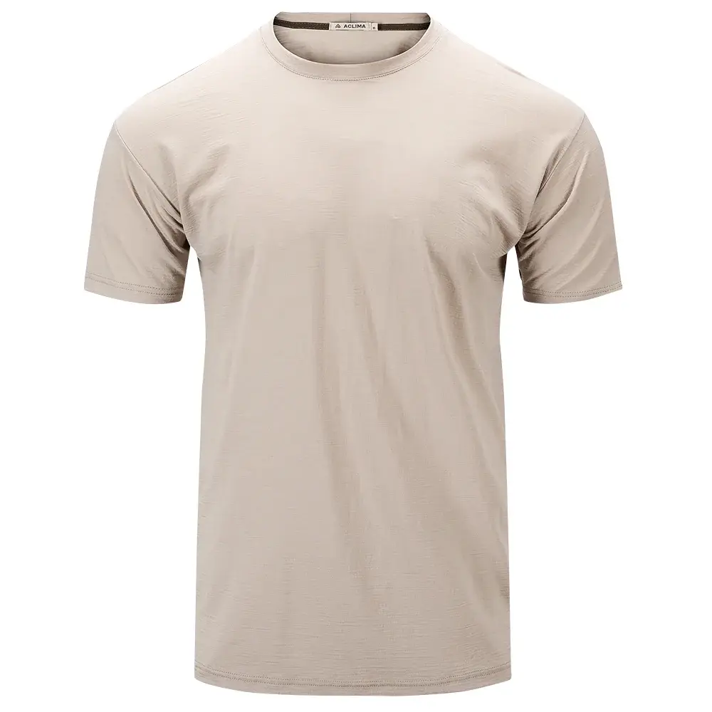 Aclima Pánske termotriko Aclima LightWool 180 Classic Tee simply taupe