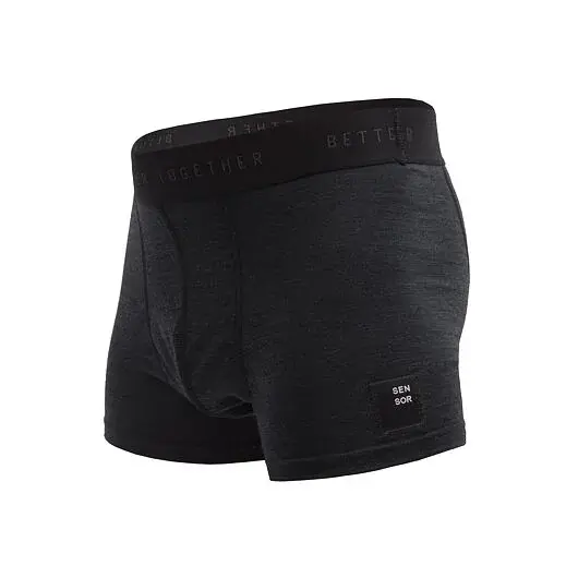 Sensor Pánske trenky Sensor MERINO CORDURA čierna