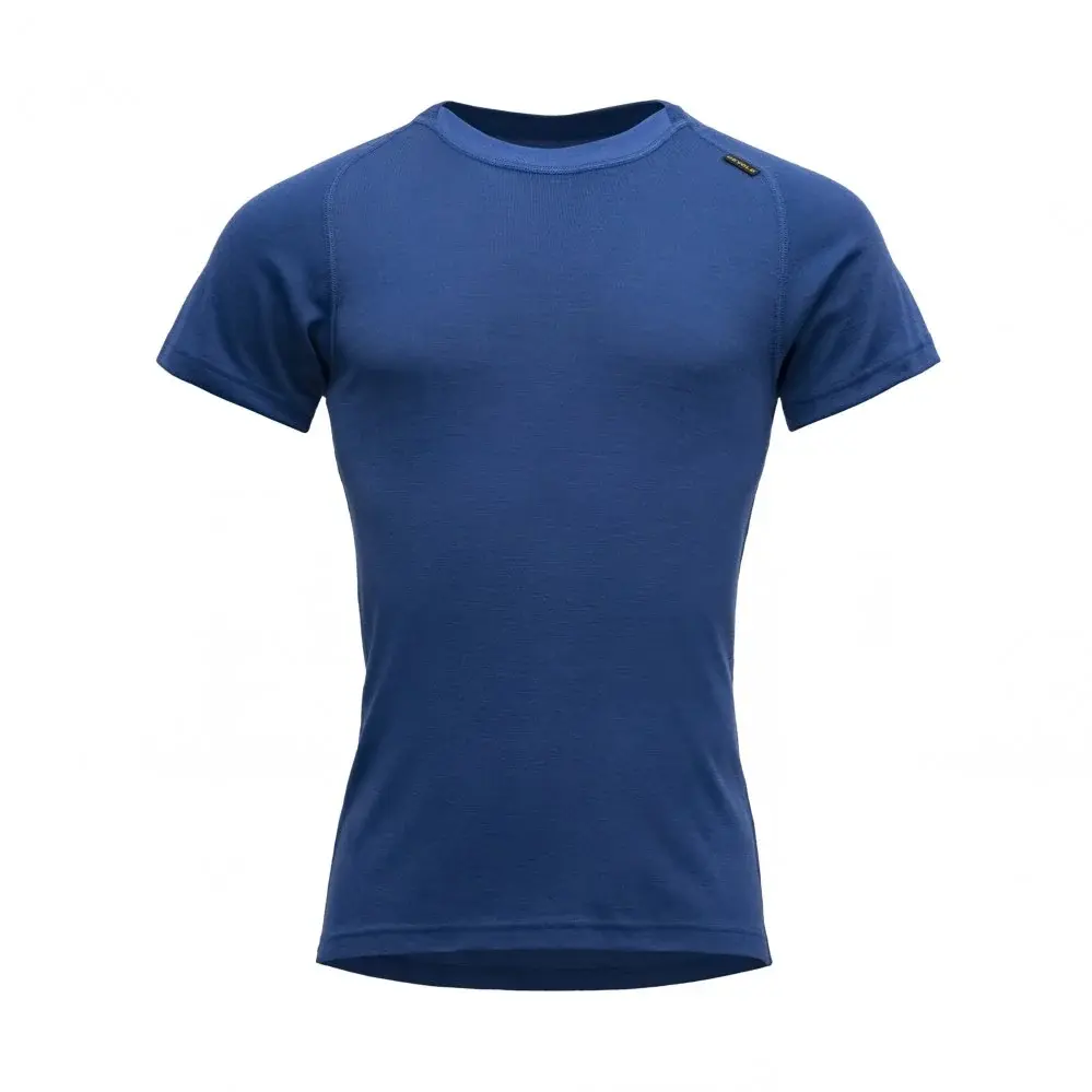 Pánske funkčné tričko Devold Basic Man T-Shirt Blue Pen