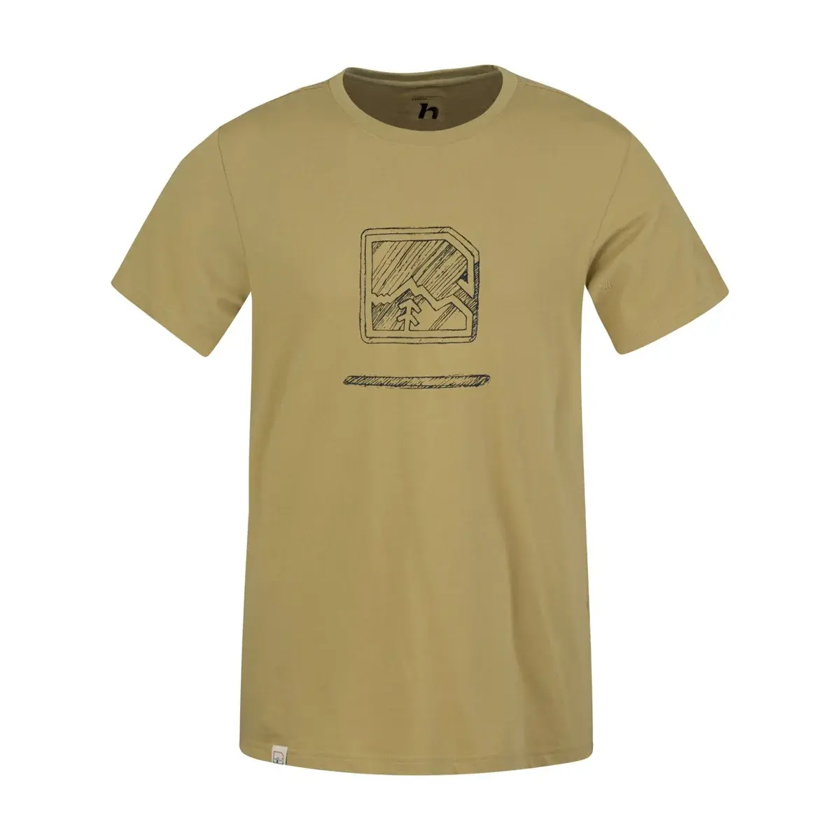 Pánske tričko Hannah Miko khaki (anthracite)