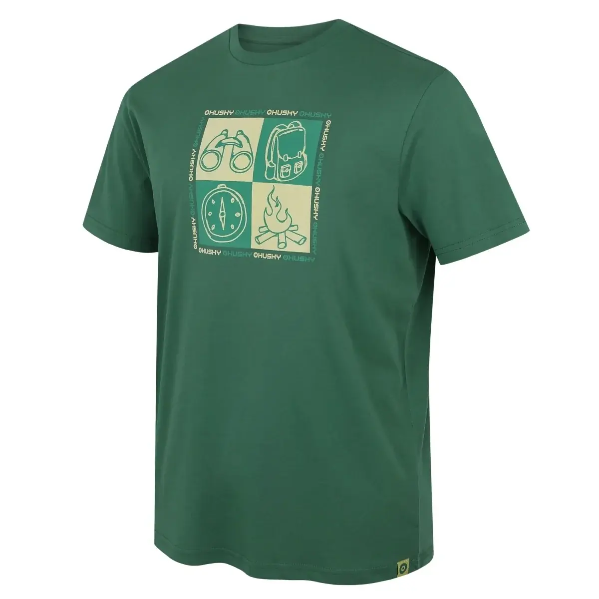 Husky Pánske tričko Husky Tee Square M green