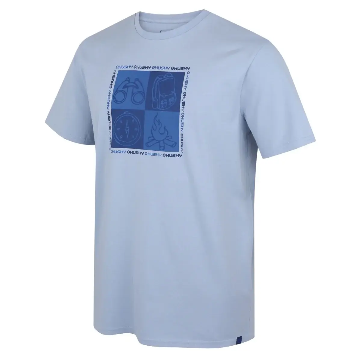 Husky Pánske tričko Husky Tee Square M light blue