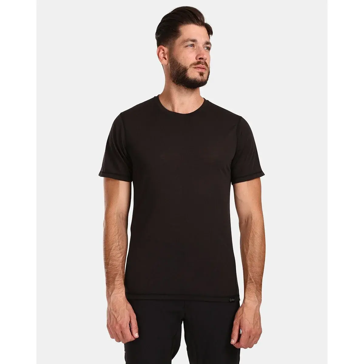Pánske merino tričko Kilpi Sloper-M BLK