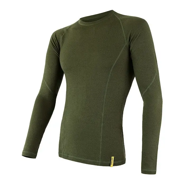 Sensor Pánske funkčné tričko s dlhým rukávom Sensor Merino DF safari