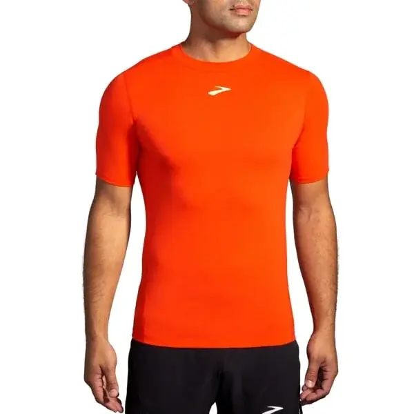 Brooks Pánske tričko High Point Short Sleeve červená