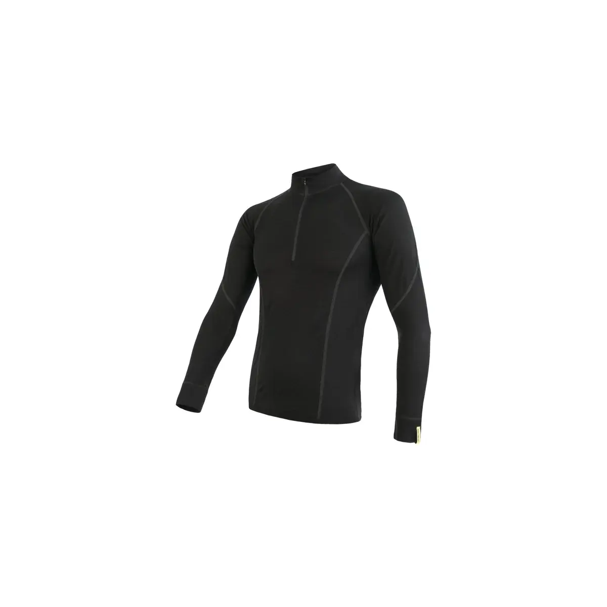 Sensor Pánske funkčné tričko Sensor Merino Active dl.rukáv stoják zips čierna