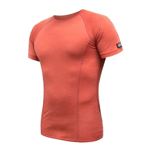 Sensor Pánske tričko s krátkym rukávom Sensor Merino Active terracotta