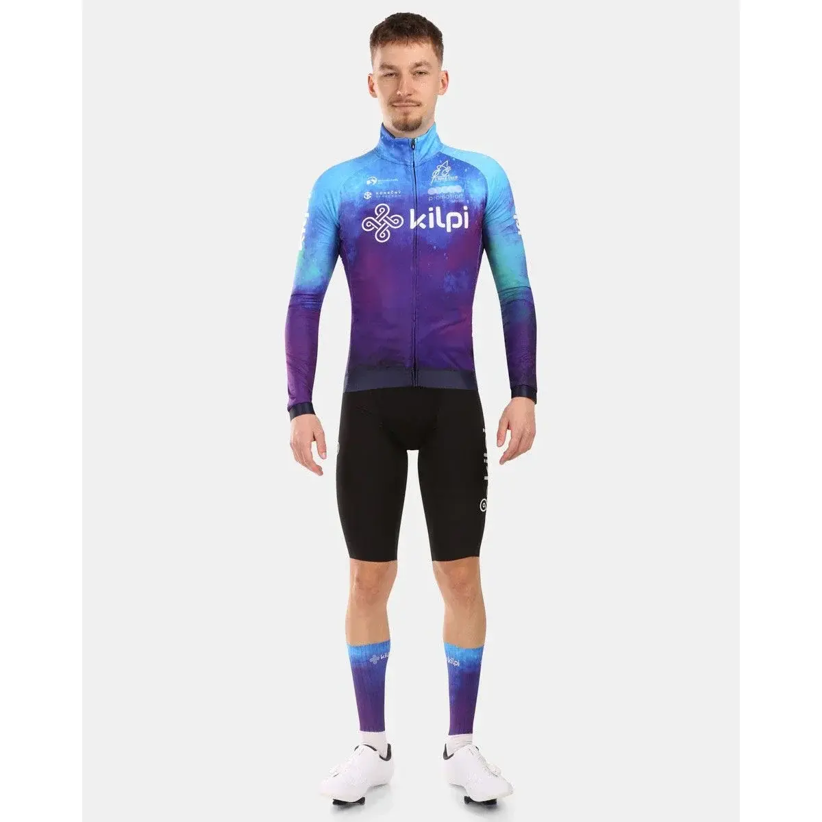 Kilpi Pánsky cyklistický dres s dlhým rukávom Kilpi VULCANO-M BLU