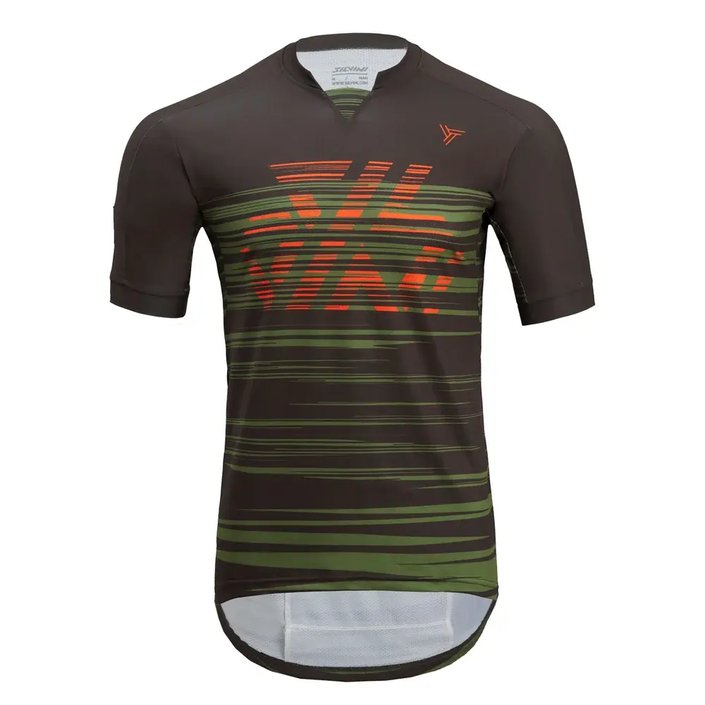 Pánsky cyklistický dres Silvini Gallo Garden olive