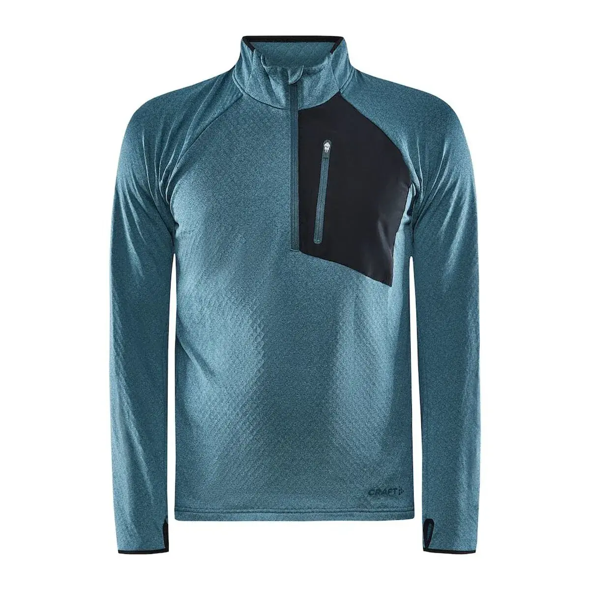 Craft Pánsky funkčný polorolák Craft Core Trim Thermal Zelená