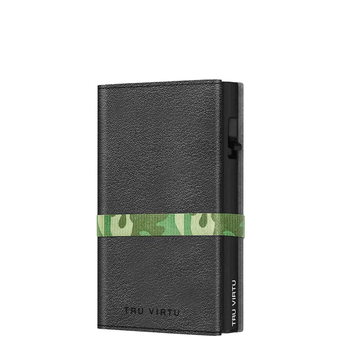 Tru Virtu Peňaženka Tru Virtu Click & Slide Strap Cross koža Nappa čierna