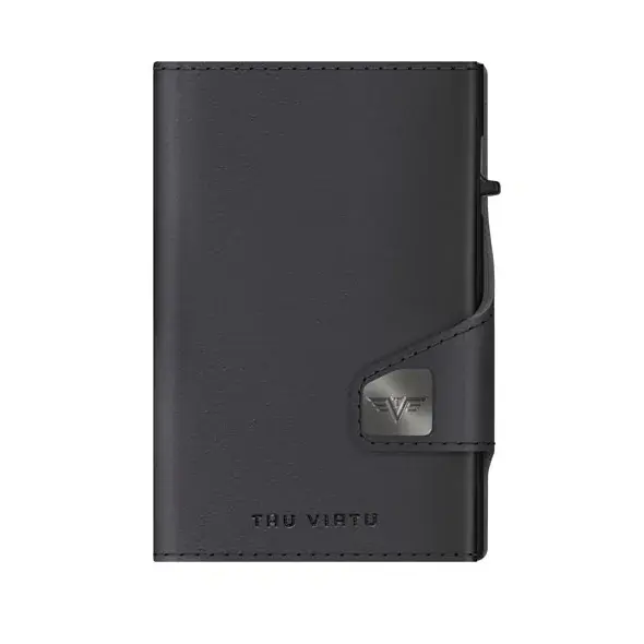 Tru Virtu Peňaženka Tru Virtu Click & Slide ze slupek z Bio jablek Bio Apple čierna