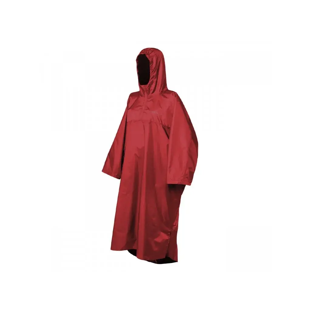 Trekmates Pláštenka Trekmates Deluxe Poncho červená
