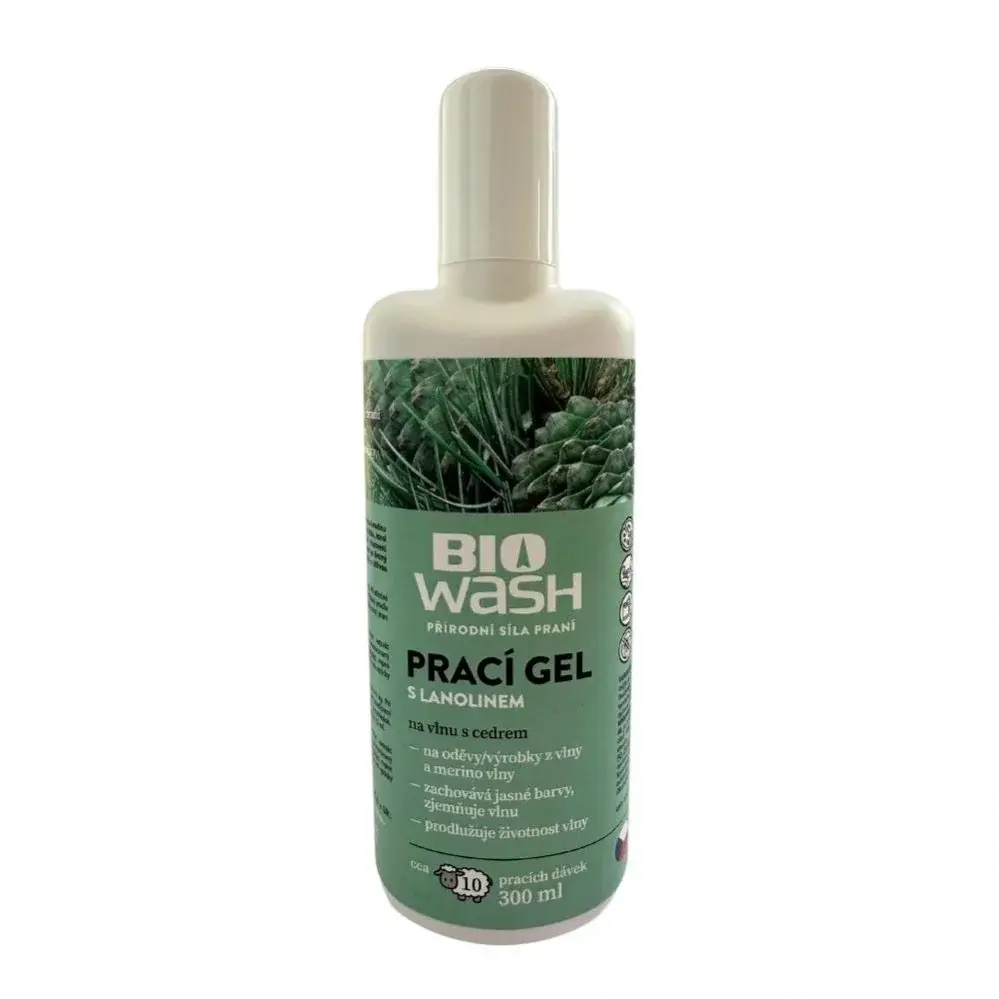BioWash Pracie gel na vlnu s cedrem BioWash 300ml