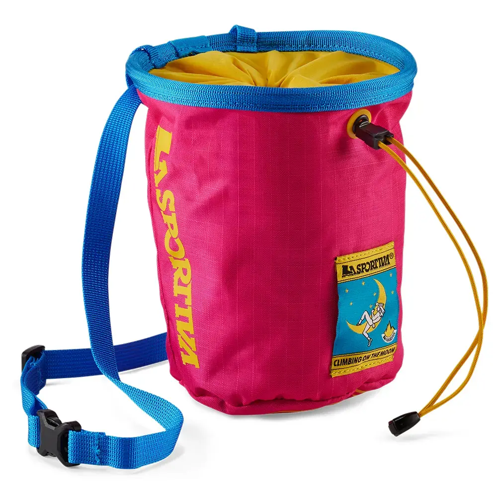 La Sportiva Vrecko na magnézium La Sportiva Granite Chalk Bag COTM fucsia/giallo