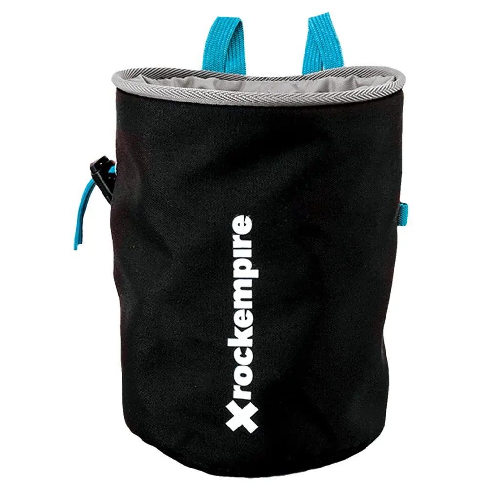 Rock Empire Vrecko na magnezium Rock Empire Chalk Bag Basic Black/aqua