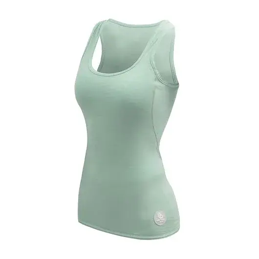 Dámske tričko Sensor Merino Air bez rukávu basil green