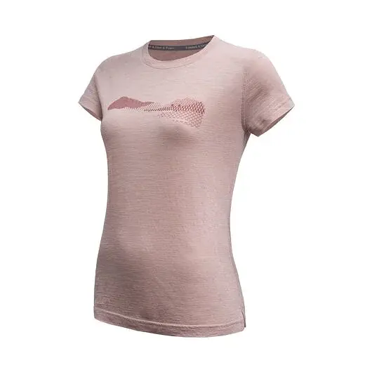 Sensor Dámske tričko Sensor Merino Air HILLS kr.rukáv dusty pink
