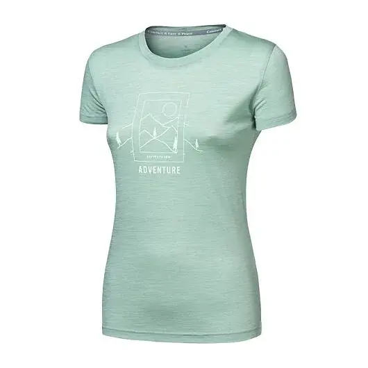 Sensor Dámske tričko Sensor Merino Air SAY YES kr.rukáv basil green