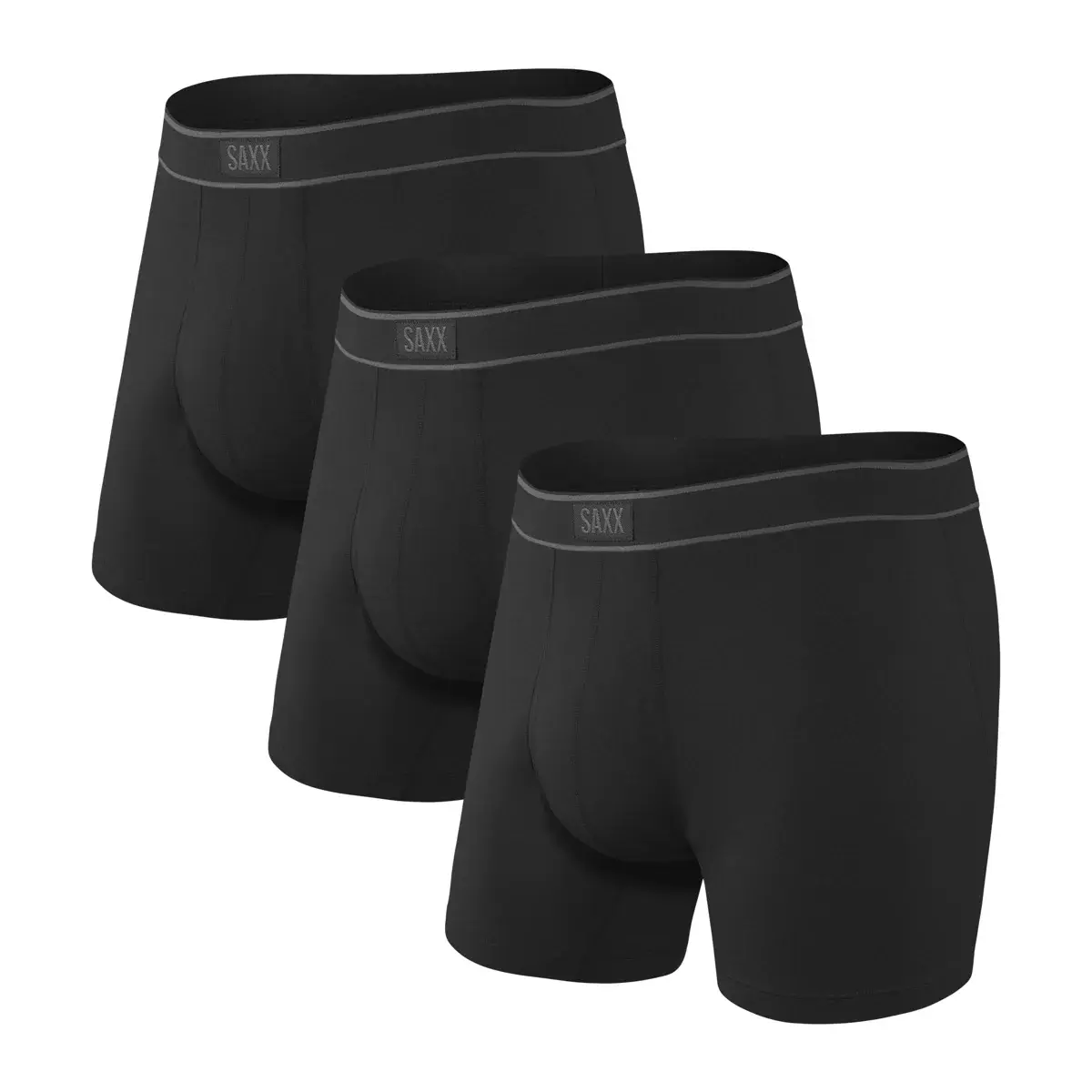 SAXX Set pánskych boxerek SAXX Daytripper Boxer Brief Fly 3Pk Black