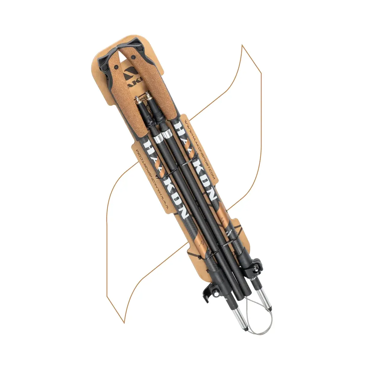 Skladacie palice HAAKON Foldable bronze