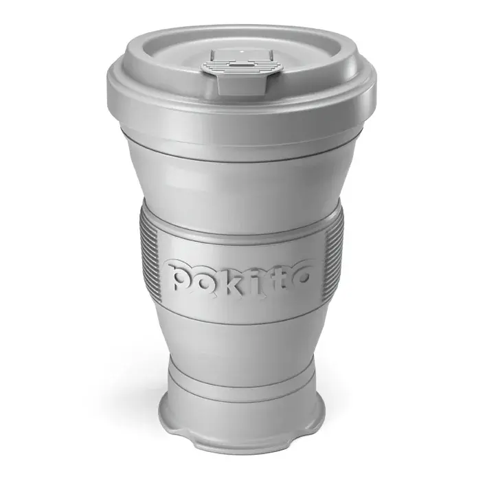 Pokito Skladacia šálka Pokito 3v1 475ml Cool grey