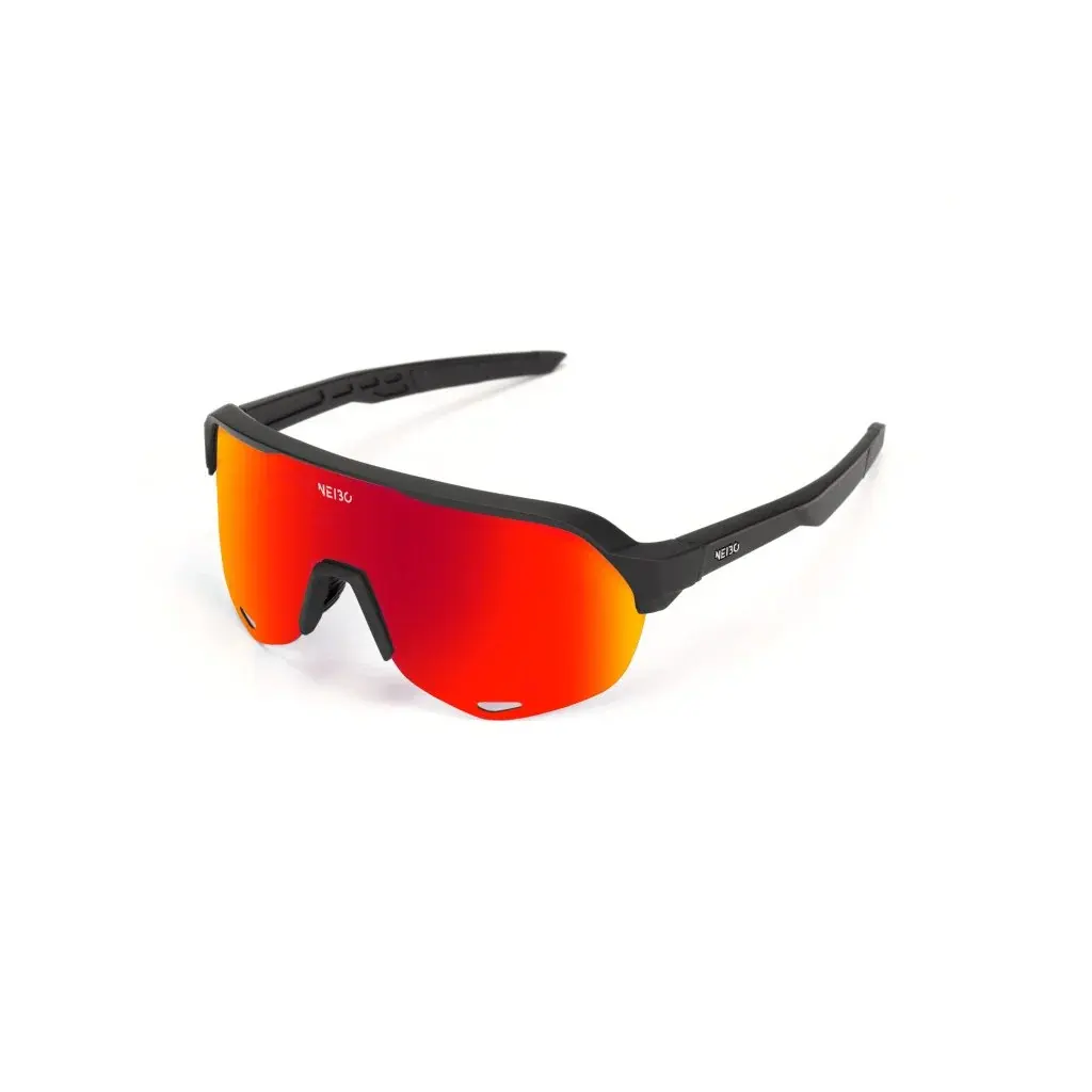 NEIBO Športové okuliare NEIBO Cliff Black/fire orange