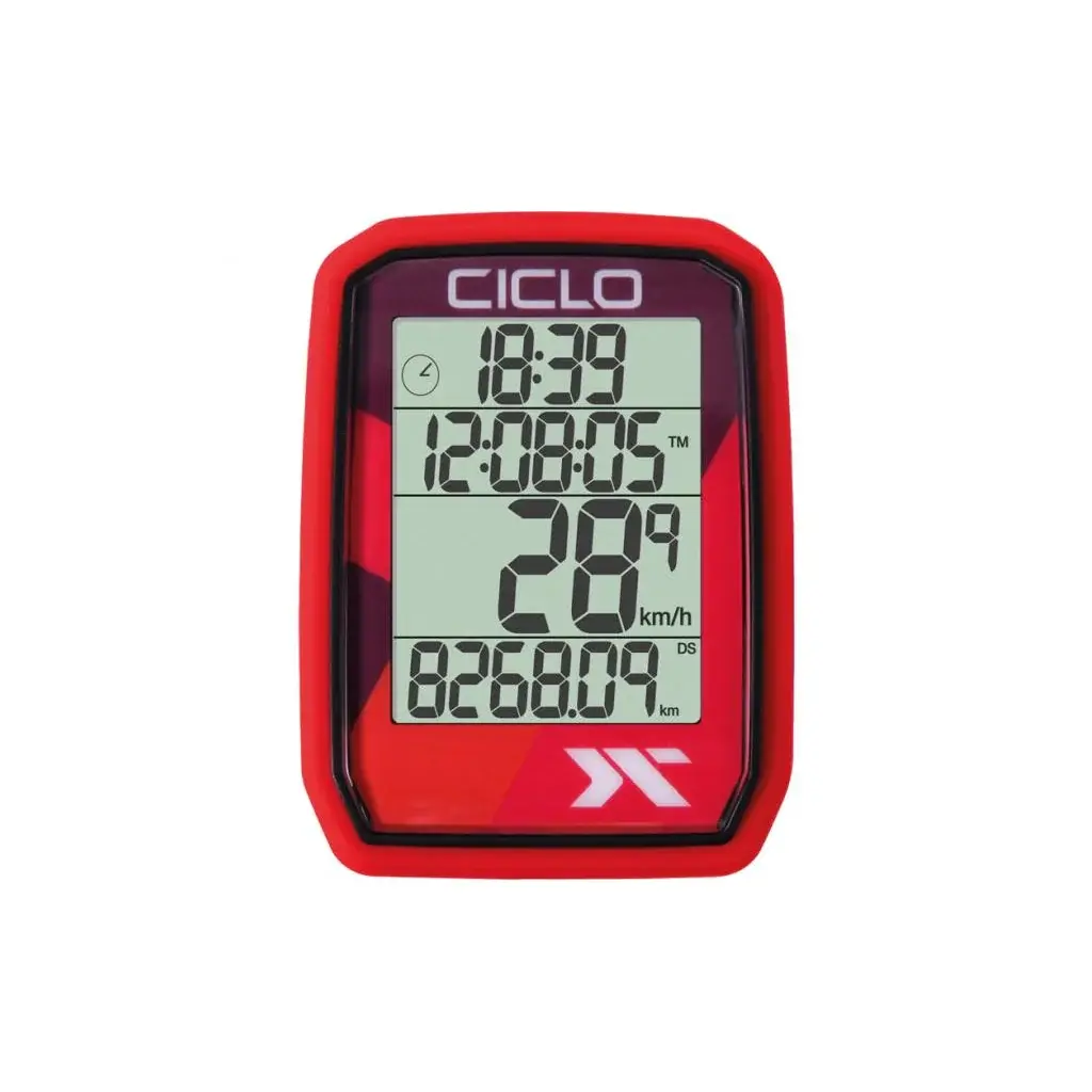 Tachometr Ciclo sport Protos 205 bezdrôtový červený