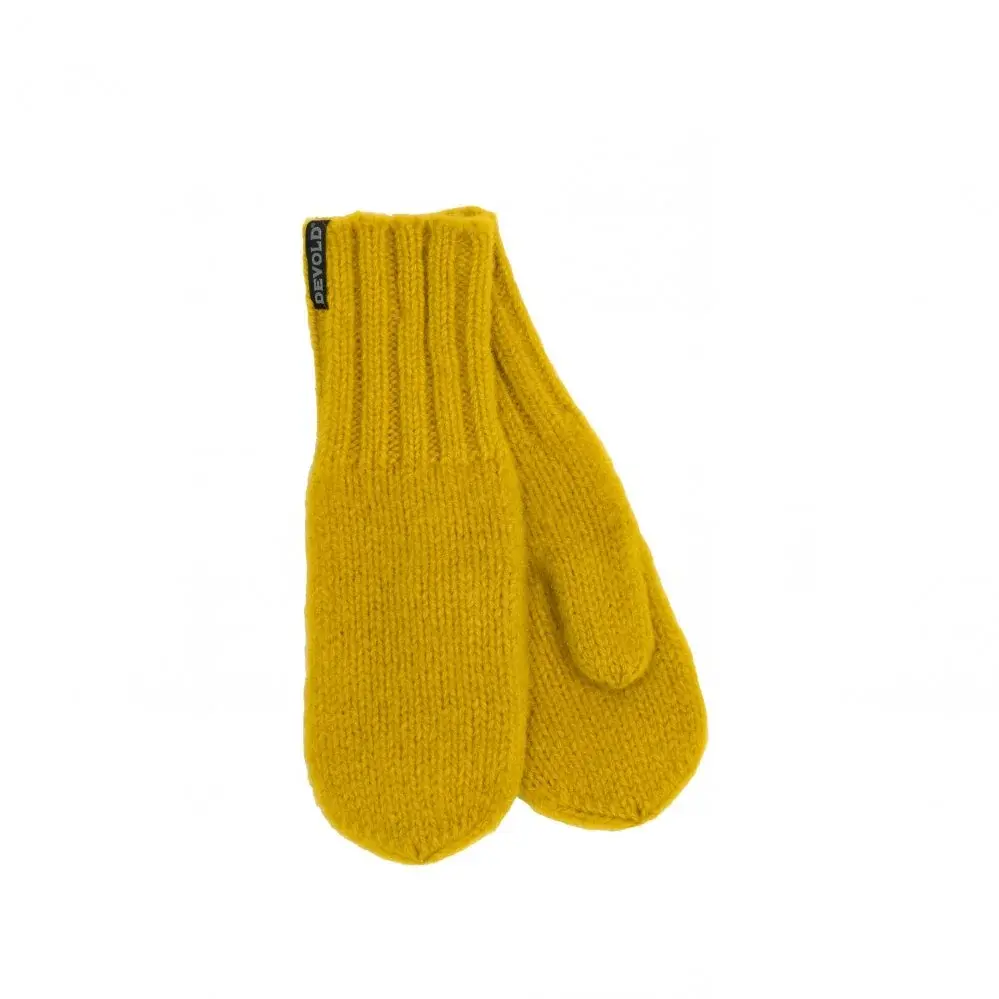 Unisex rukavice Devold Nansen Wool Mitten žltá