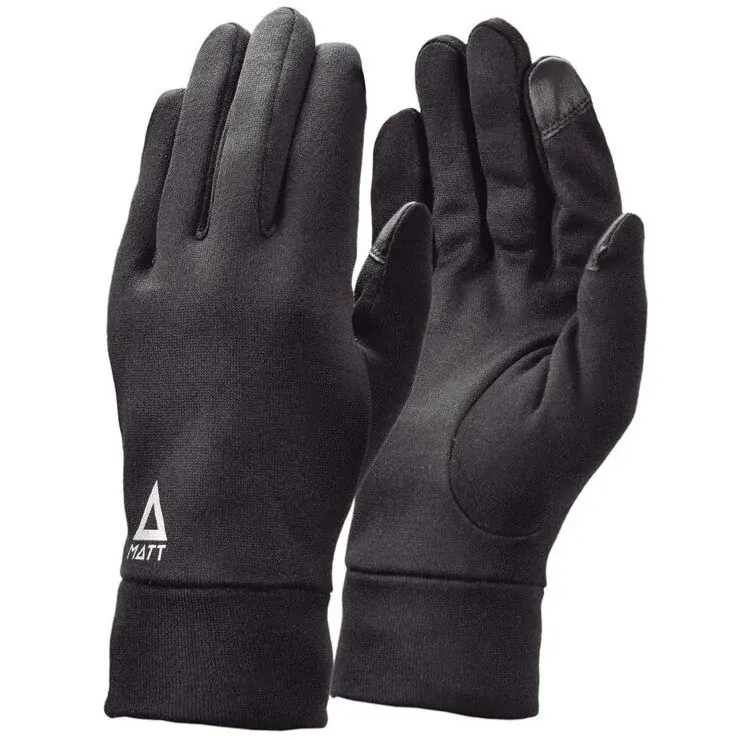 MATT Unisex bežecké rukavice MATT Warmstretch Gloves black