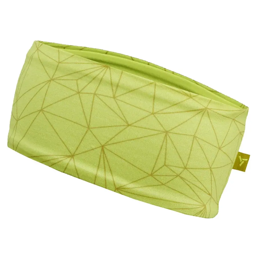Unisexová dvojvrstvová čelenka Silvini Trebbia lime-olive