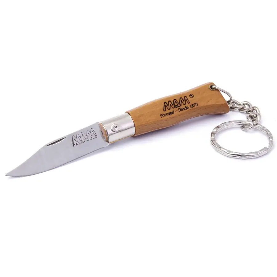 MAM Zatvárací nôž s kľúčenkou MAM Douro 2002 4,5 cm buk