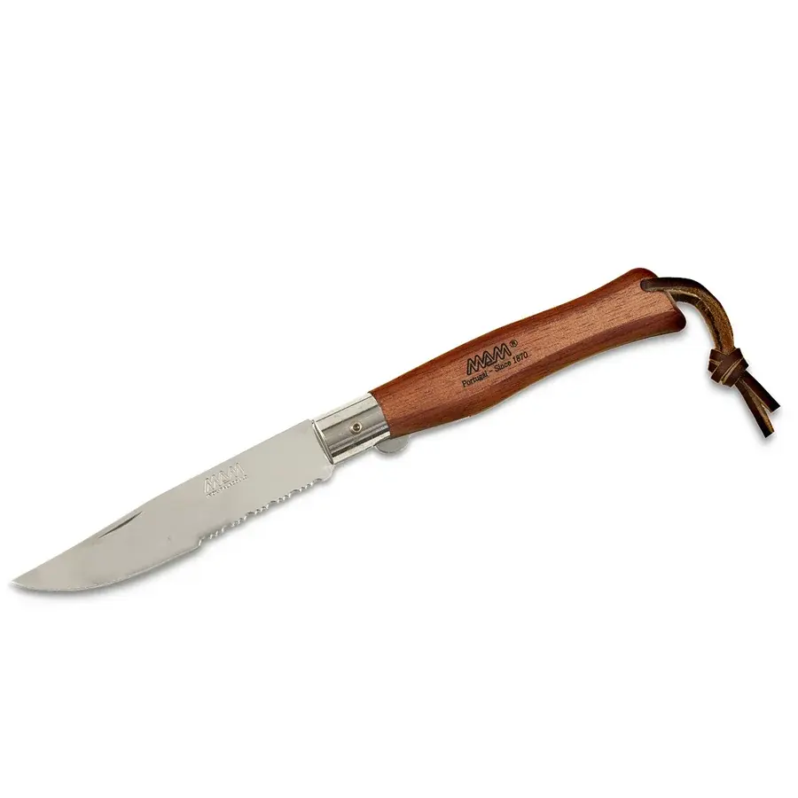 MAM Zatvárací nôž s poistkou a pútkom MAM Douro Plus 2066 10,5 cm bubinga