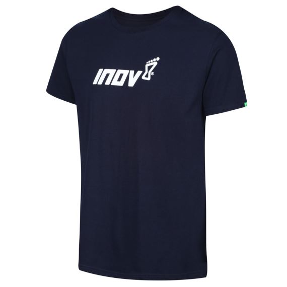 Pánske tričko INOV-8 Cotton Tee "Inov-8" M modrá